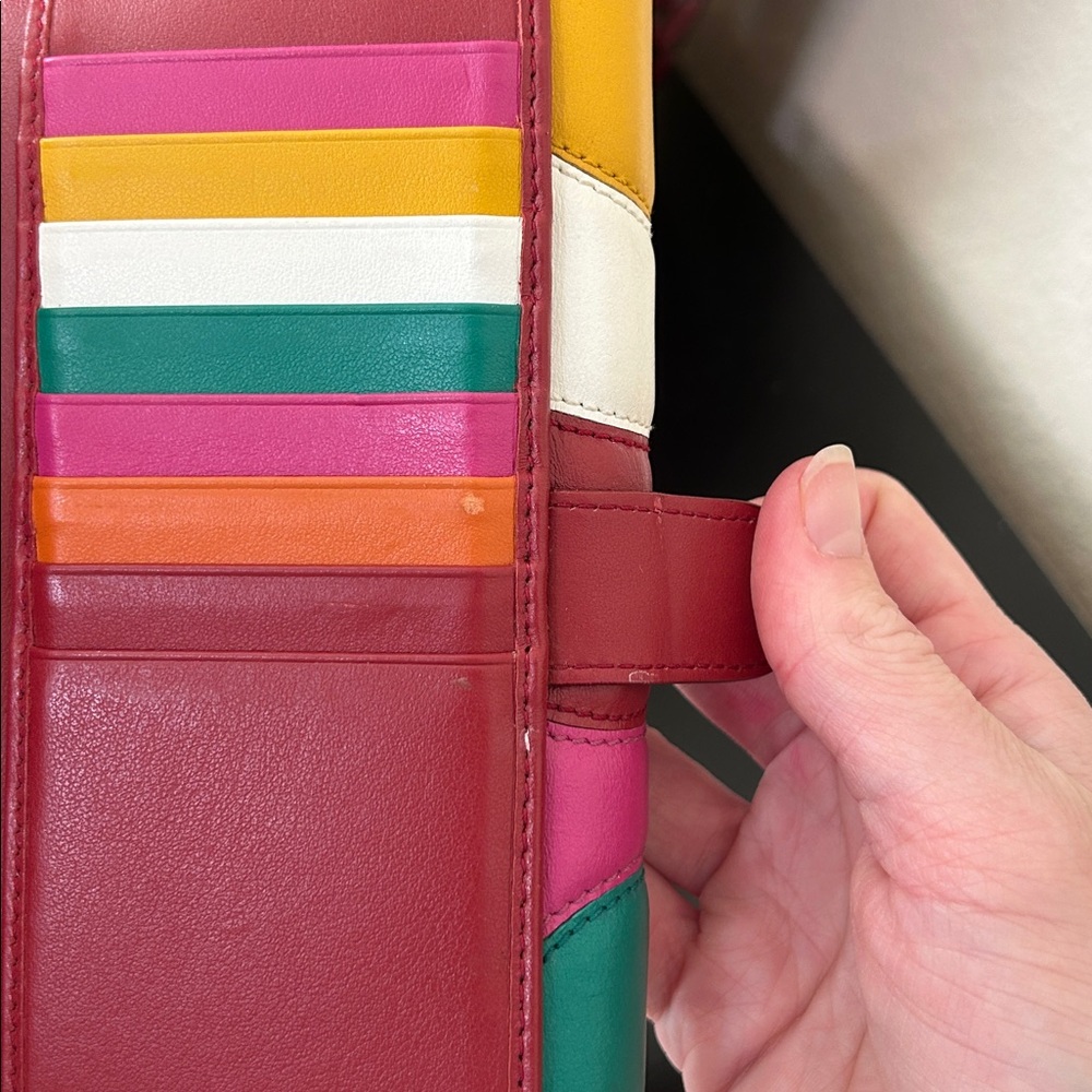 Salvatore Ferragamo Rainbow Gancini Leather Wallet with Dustbag EUC - Picture 11 of 17